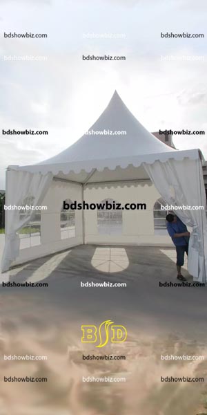 Pagoda canopy tent rent in Dhaka, Bangladesh.